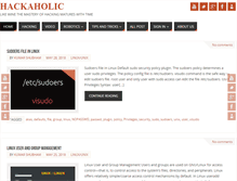 Tablet Screenshot of hackaholic.info